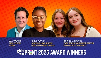 Foto de Girls Who Print anuncia las ganadoras de los premios 2025 y presenta un nuevo marco de desarrollo profesional para 2026
