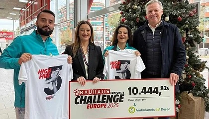 Foto de El equipo de Bauhaus España convierte 12.812 km solidarios en una donación para la Fundación Ambulancia del Deseo