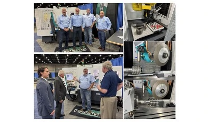 Fotografia de Schneeberger muestra su tecnolog�a de rectificado CNC en la Motion & Power Technology Expo 2025