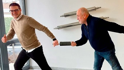 Photo de R�diger Wand, director t�cnico de Zecher, se jubila