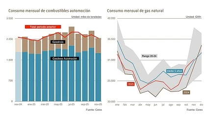 Foto de El consumo de combustibles de automoci�n se mantuvo estable en noviembre de 2025