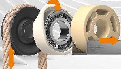 Photo de Igus presenta la producci�n en serie de nuevas ruedas para patines, poleas y revestimientos para rodamientos