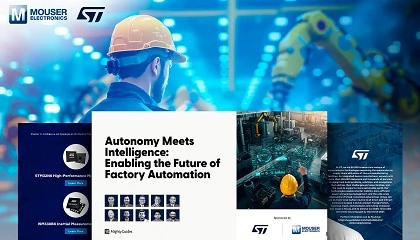 Foto de Mouser y STMicroelectronics analizan el futuro de la automatizaci�n industrial en un nuevo libro electr�nico
