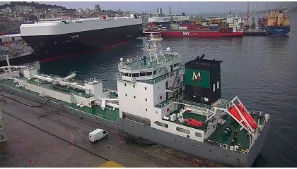 Foto de El Puerto de Vigo al completo en una jornada de intensa actividad operativa y de abrigo en sus muelles