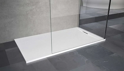 Foto de Piatto, de Novellini: plato de ducha de carga mineral aligerada