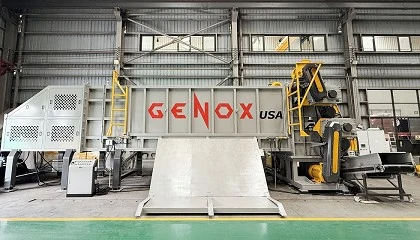 Foto de Genox presenta la J2000, la mayor trituradora de tubos del mundo