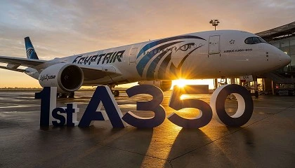 Foto de Egyptair recibe el primero de los 16 Airbus A350-900 que incorporará a su flota