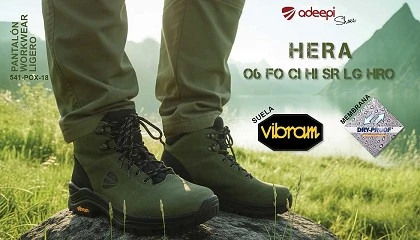 Foto de Adeepi incorpora la bota Hera O6, un calzado de trabajo sin puntera orientado a uso profesional en entornos naturales