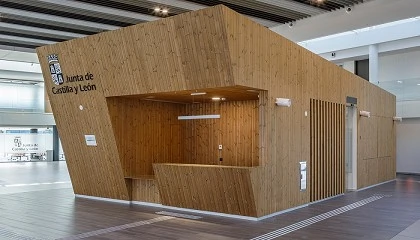 Foto de Gabarr� colabora en la remodelaci�n de la estaci�n de autobuses de Le�n con madera termotratada de Lunawood