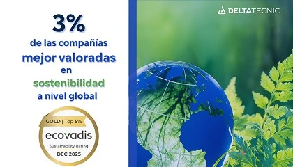 Foto de Delta Tecnic obtienene la Medalla de Oro EcoVadis 2025