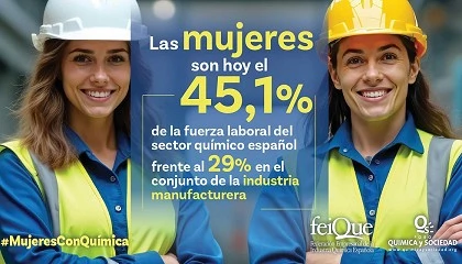 Foto de Las mujeres representan el 45,1% de la fuerza laboral del sector químico español