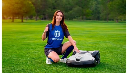 Foto de Husqvarna nombra a Aitana Bonmat� embajadora de su robot cortac�sped Automower