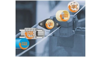 Foto de igus apresenta novos motion plastics isentos de PTFE com menor desgaste