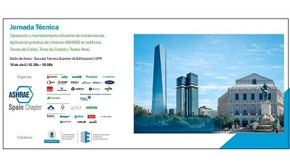 Foto de Ashrae Spain Chapter organiza una jornada sobre operaci�n y mantenimiento eficiente de instalaciones