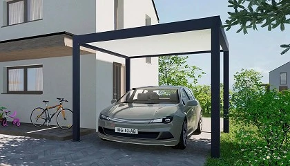 Foto de Cochera Ivor de Maison Cadiou: soluci�n elegante y pr�ctica para proteger el veh�culo