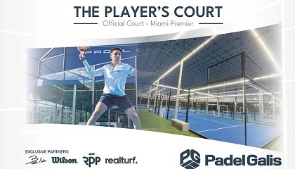 Foto de Padel Galis suministra las pistas oficiales del Premier Padel Miami P1