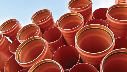 Foto de Tuber�as Sanor, el primer tubo de PVC Orientado para saneamiento con un total de 60% material reciclado