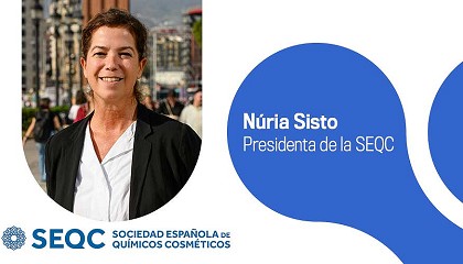 Núria Sisto, presidenta de la Sociedad Española de Químicos Cosméticos (SEQC)