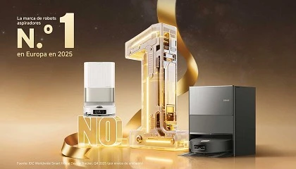 Foto de Dreame, por delante en el mercado europeo de robots aspiradores por unidades vendidas en 2025