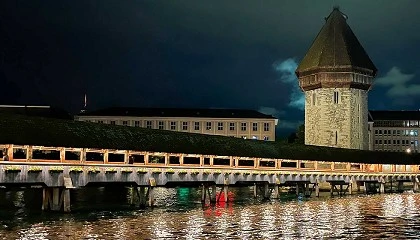 Foto de Tridonic y Lightguide iluminan el puente Kapellbrücke de Lucerna con tecnología LED de alta eficiencia
