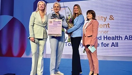 Foto de Tork, reconocida por impulsar la higiene inclusiva en los �msterdam Innovation Awards en Interclean 2026