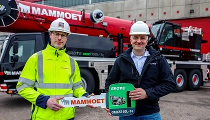 Foto de Mammoet recibe la primera gr�a todoterreno h�brida enchufable Grove del mundo