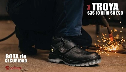 Foto de Bota de seguridad Troya de Adeepi Shoes: protección integral en trabajos de soldadura