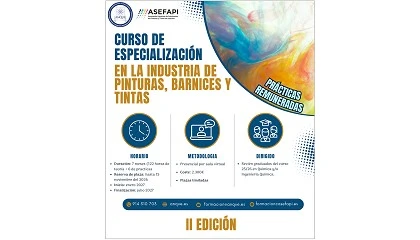 Foto de ANQUE y Asefapi anuncian la segunda edición del curso de especialización en barnices y tintas