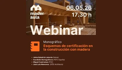 Foto de Maderaula presenta el webinar 'Esquemas de certificaci�n en la construcci�n con madera '