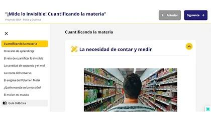 Foto de El Proyecto EDIA lanza un REA para ense�ar estequiometr�a y cuantificaci�n de la materia