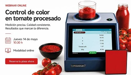 Foto de NEURTEK organiza un webinar sobre control del color en tomate y derivados para la industria alimentaria