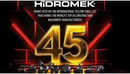 Foto de Hidromek posiciona-se no 45� lugar entre os principais fabricantes mundiais de maquinaria de constru��o