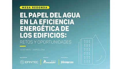 Foto de Todo listo para el desayuno de trabajo sobre agua y energ�a en la edificaci�n