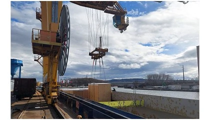 Foto de Rhenus utiliza el Danubio en un project cargo de 2.840 m³ entre Austria y Estados Unidos