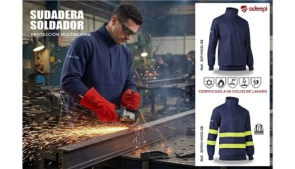 Foto de Nueva sudadera Adeepi pensada para el soldador: seguridad, confort y resistencia en una sola prenda
