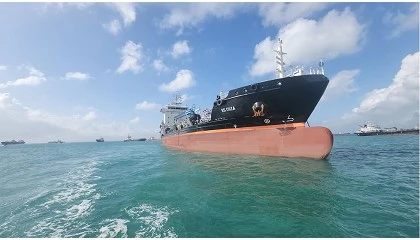 Foto de SUARDIAZ incorpora el buque RS Onza para reforzar el transporte mar�timo de nuevos combustibles