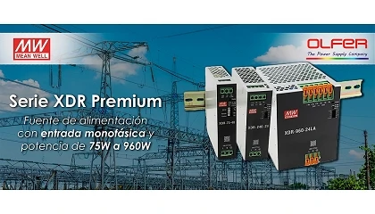 Foto de Serie XDR Premium: Fuente de alimentación con entrada monofásica y potencia de 75W a 960W