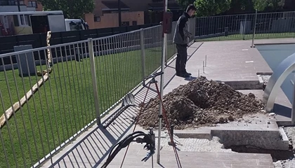 Foto de GeoNovatek eleva la cimentación de las zonas comunes de una urbanizaci�n empleando el sistema Lift Pile e inyectando resinas expansivas