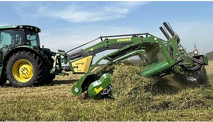 Foto de Swativo T 1040 Pro: Krone entra en el hilerado de cintas