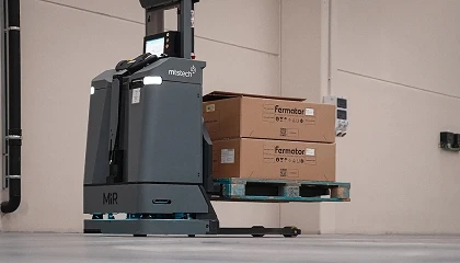Foto de Fermator sube 30 puntos el índice de seguridad y revoluciona la intralogística de su planta con MiR1200 Pallet Jack