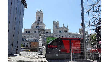 Foto de Loxam garantiza el suministro eléctrico durante la visita del papa León XIV