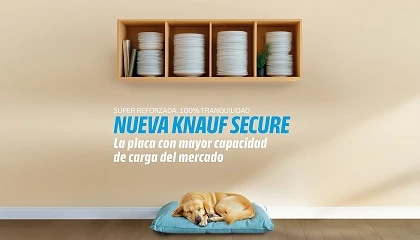 Foto de Knauf presenta Secure: una nueva placa de yeso laminado de alta capacidad de carga para construcci�n en seco