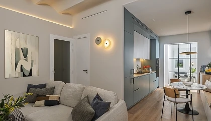 Foto de ACP Interiors transforma un piso de 60 metros cuadrados con escasa luz natural en un hogar cálido y funcional