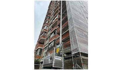Foto de Transporte vertical de materiais refor�a a efici�ncia em obra, destaca Geda