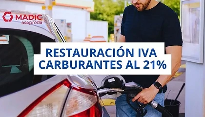 Foto de Madic aseproda aclara los ajustes informáticos necesarios por el regreso del IVA de los carburantes al 21%