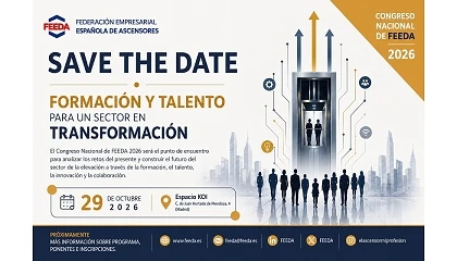 Foto de Feeda celebrará el Congreso Nacional del Sector de la Elevación 2026 el 29 de octubre en Madrid