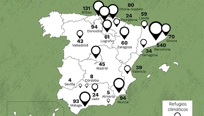 Foto de Greenpeace alerta del estancamiento de los refugios climáticos en España