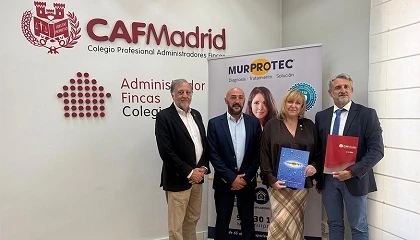 Foto de Murprotec y CAFMadrid firman un convenio para reforzar la gesti�n de humedades en comunidades de propietarios