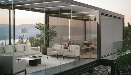 Foto de Innaltech ampl�a su oferta de cortinas de cristal para p�rgolas con dos sistemas de apertura