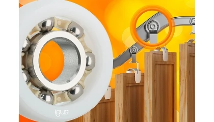 Foto de Menos aver�as en las cintas transportadoras a�reas gracias al nuevo rodamiento de bolas sin lubricaci�n de Igus